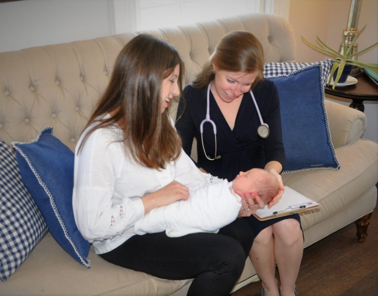 home visit from midwife after birth